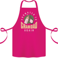 Promoted to Grandad Est. 2023 Cotton Apron 100% Organic Pink