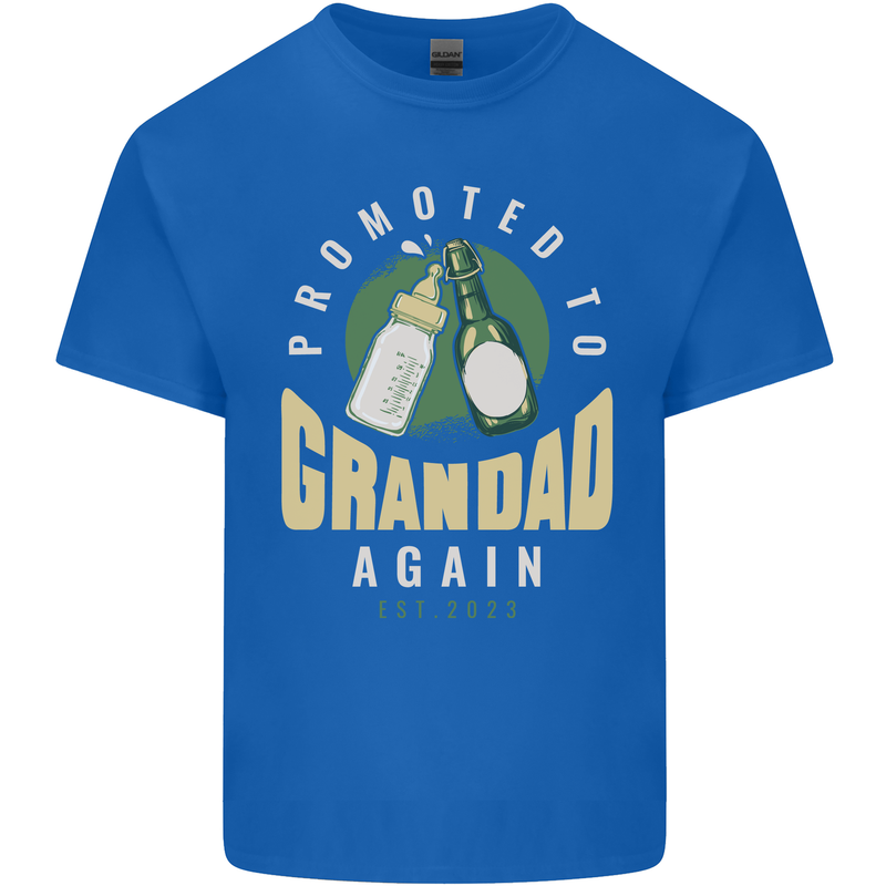 Promoted to Grandad Est. 2023 Kids T-Shirt Childrens Royal Blue
