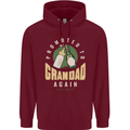 Promoted to Grandad Est. 2023 Mens 80% Cotton Hoodie Maroon