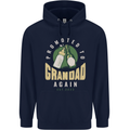 Promoted to Grandad Est. 2023 Mens 80% Cotton Hoodie Navy Blue