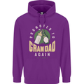 Promoted to Grandad Est. 2023 Mens 80% Cotton Hoodie Purple