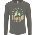 Promoted to Grandad Est. 2023 Mens Long Sleeve T-Shirt Charcoal