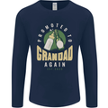 Promoted to Grandad Est. 2023 Mens Long Sleeve T-Shirt Navy Blue