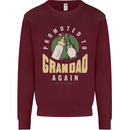 Promoted to Grandad Est. 2023 Mens Sweatshirt Jumper Maroon