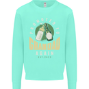 Promoted to Grandad Est. 2023 Mens Sweatshirt Jumper Peppermint
