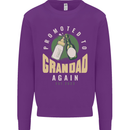 Promoted to Grandad Est. 2023 Mens Sweatshirt Jumper Purple