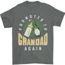 Promoted to Grandad Est. 2023 Mens T-Shirt 100% Cotton Charcoal
