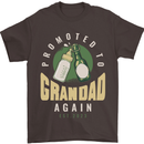 Promoted to Grandad Est. 2023 Mens T-Shirt 100% Cotton Dark Chocolate