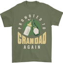 Promoted to Grandad Est. 2023 Mens T-Shirt 100% Cotton Military Green