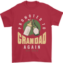 Promoted to Grandad Est. 2023 Mens T-Shirt 100% Cotton Red