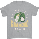 Promoted to Grandad Est. 2023 Mens T-Shirt 100% Cotton Sports Grey