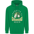 Promoted to Grandad Est. 2024 Childrens Kids Hoodie Irish Green