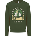 Promoted to Grandad Est. 2024 Kids Sweatshirt Jumper Forest Green
