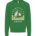 Promoted to Grandad Est. 2024 Kids Sweatshirt Jumper Irish Green