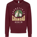 Promoted to Grandad Est. 2024 Kids Sweatshirt Jumper Maroon