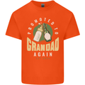 Promoted to Grandad Est. 2024 Mens Cotton T-Shirt Tee Top Orange