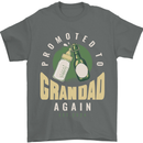 Promoted to Grandad Est. 2024 Mens T-Shirt 100% Cotton Charcoal