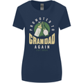 Promoted to Grandad Est. 2024 Womens Wider Cut T-Shirt Navy Blue