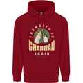 Promoted to Grandad Est. 2025 Childrens Kids Hoodie Red