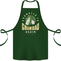 Promoted to Grandad Est. 2025 Cotton Apron 100% Organic Forest Green