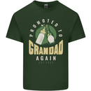 Promoted to Grandad Est. 2025 Mens Cotton T-Shirt Tee Top Forest Green