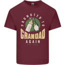 Promoted to Grandad Est. 2025 Mens Cotton T-Shirt Tee Top Maroon