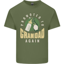Promoted to Grandad Est. 2025 Mens Cotton T-Shirt Tee Top Military Green