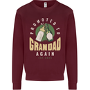Promoted to Grandad Est. 2025 Mens Sweatshirt Jumper Maroon