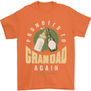Promoted to Grandad Est. 2025 Mens T-Shirt 100% Cotton Orange