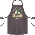 Promoted to Grandad Est. 2026 Cotton Apron 100% Organic Dark Grey