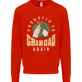 Promoted to Grandad Est. 2026 Kids Sweatshirt Jumper Bright Red