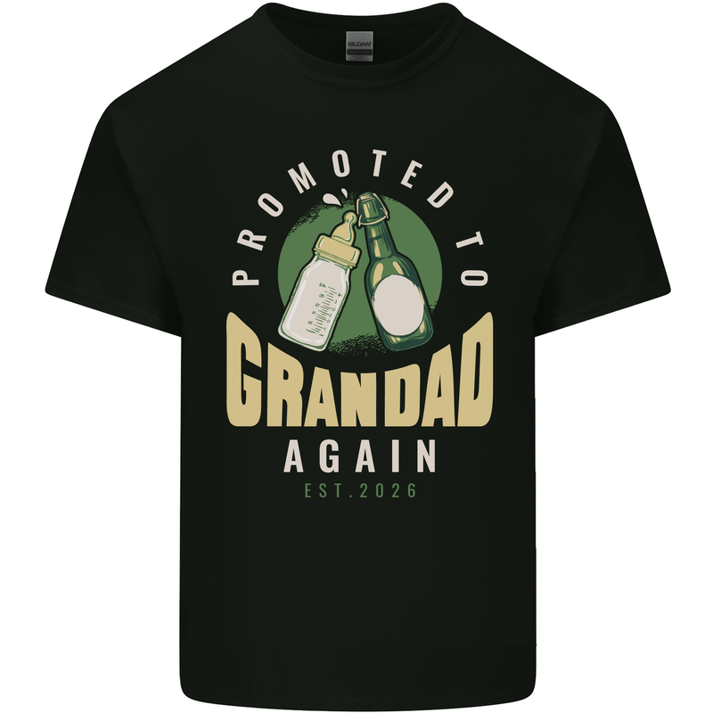 Promoted to Grandad Est. 2026 Kids T-Shirt Childrens Black