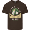 Promoted to Grandad Est. 2026 Mens Cotton T-Shirt Tee Top Dark Chocolate