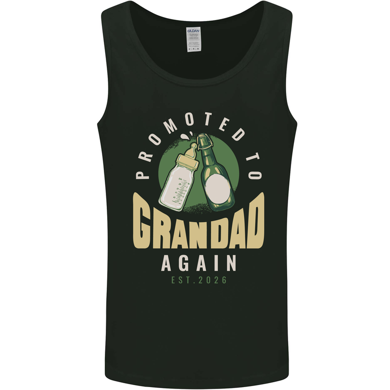 Promoted to Grandad Est. 2026 Mens Vest Tank Top Black