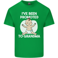 Promoted to Grandma Funny Baby Boy Girl Mens Cotton T-Shirt Tee Top Irish Green