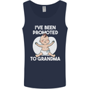 Promoted to Grandma Funny Baby Boy Girl Mens Vest Tank Top Navy Blue