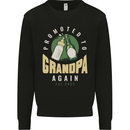 Promoted to Grandpa Est. 2022 Kids Sweatshirt Jumper Black