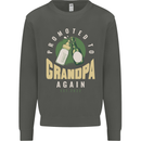 Promoted to Grandpa Est. 2022 Kids Sweatshirt Jumper Storm Grey
