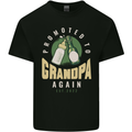 Promoted to Grandpa Est. 2022 Mens Cotton T-Shirt Tee Top Black