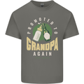 Promoted to Grandpa Est. 2022 Mens Cotton T-Shirt Tee Top Charcoal