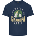 Promoted to Grandpa Est. 2022 Mens Cotton T-Shirt Tee Top Navy Blue