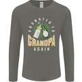 Promoted to Grandpa Est. 2022 Mens Long Sleeve T-Shirt Charcoal