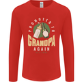 Promoted to Grandpa Est. 2022 Mens Long Sleeve T-Shirt Red