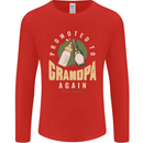 Promoted to Grandpa Est. 2022 Mens Long Sleeve T-Shirt Red