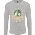 Promoted to Grandpa Est. 2022 Mens Long Sleeve T-Shirt Sports Grey