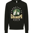 Promoted to Grandpa Est. 2022 Mens Sweatshirt Jumper Black