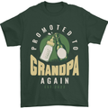Promoted to Grandpa Est. 2022 Mens T-Shirt 100% Cotton Forest Green