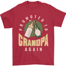 Promoted to Grandpa Est. 2022 Mens T-Shirt 100% Cotton Red