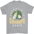 Promoted to Grandpa Est. 2022 Mens T-Shirt 100% Cotton Sports Grey