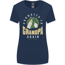 Promoted to Grandpa Est. 2022 Womens Wider Cut T-Shirt Navy Blue